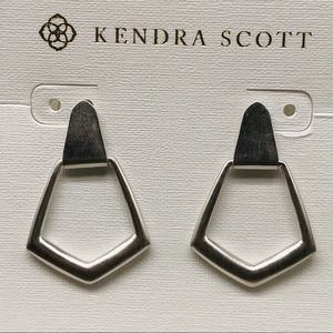 KS Paxton Silver color studs earrings